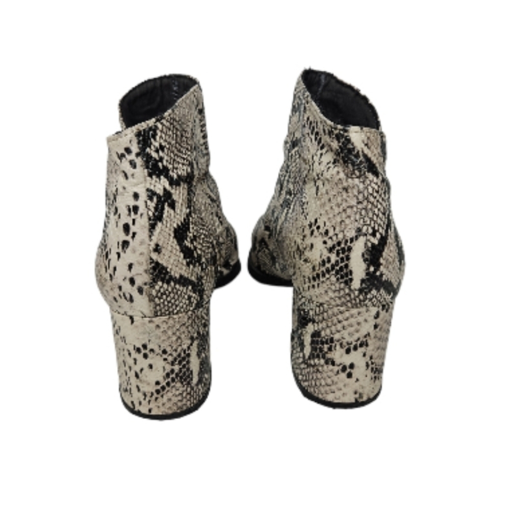 Seychelles Leather Python Print Ankle Bootie Size… - image 3